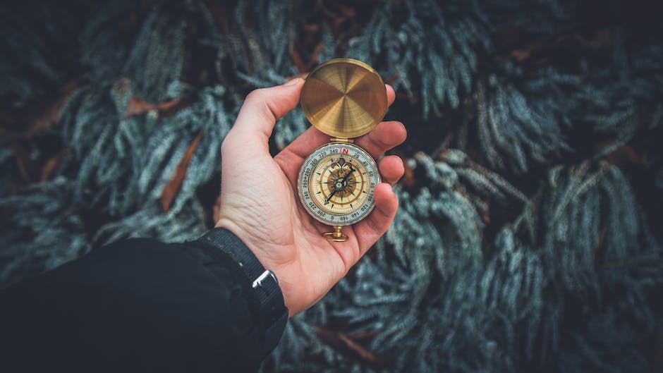 A person holding a compass and managing their personal and professional life, symbolizing self-management.